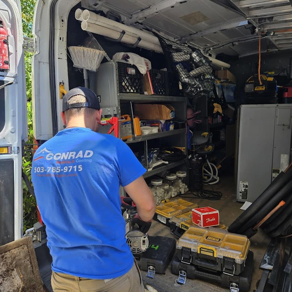 Conrad tech on emergency call