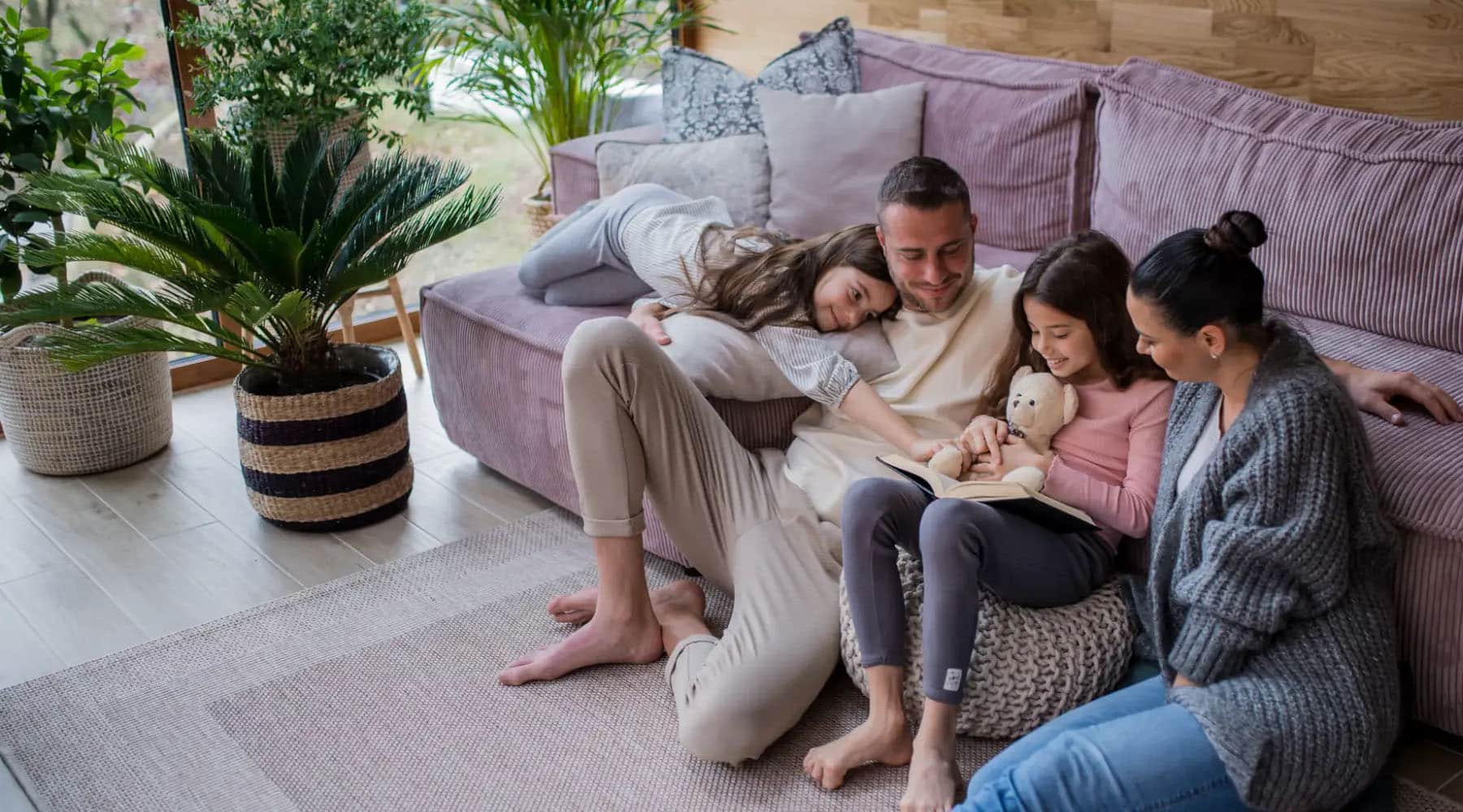 family enjoying hvac savings