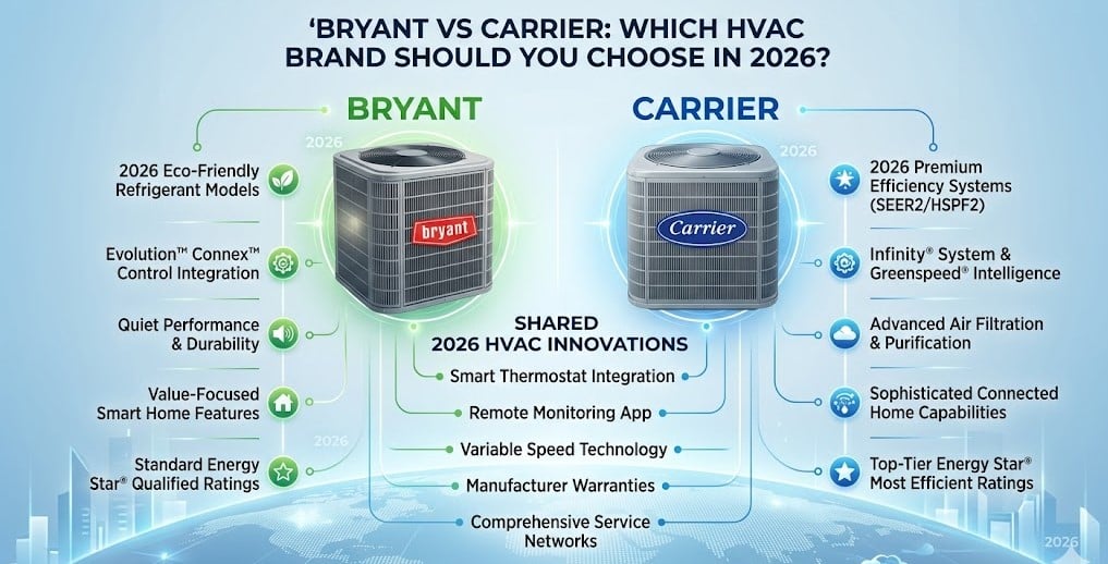 Bryant vs Carrier: Which HVAC Brand Should You Choose in 2026